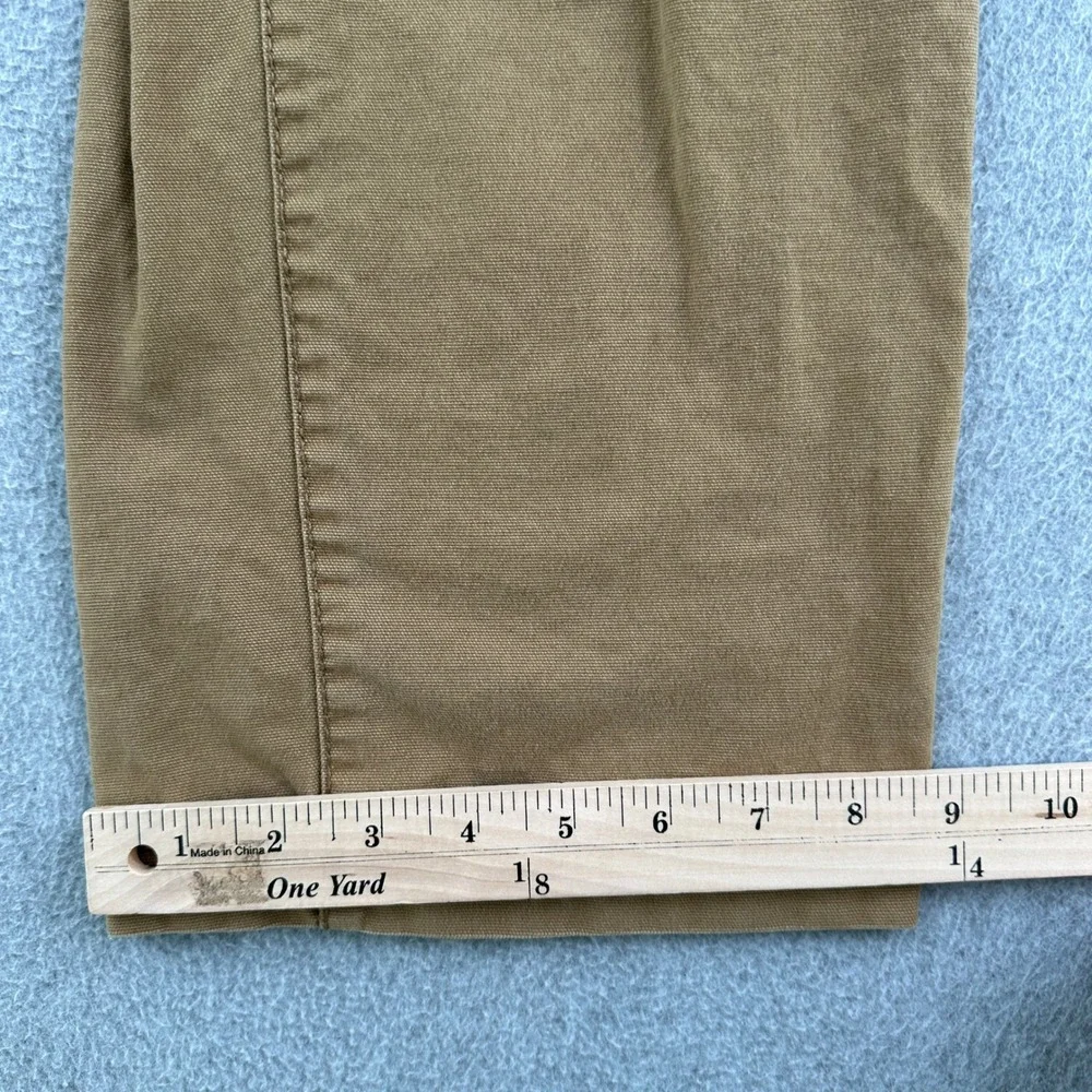 G.H. Bass Pants Mens 36x30 Tan Canvas Workwear Straight Leg